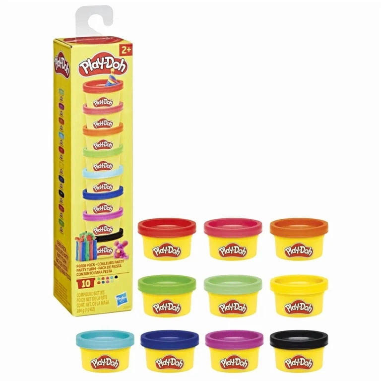 Play-Doh Party Pack 10-Pack – Assorted Colors, 1 oz Cans