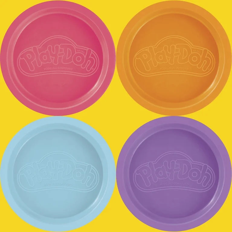 Play-Doh 4-Pack – Classic, Wild & Sweet Color Assortments, 3 oz Cans