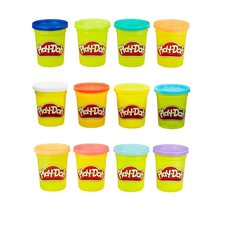Play-Doh 4-Pack – Classic, Wild & Sweet Color Assortments, 3 oz Cans