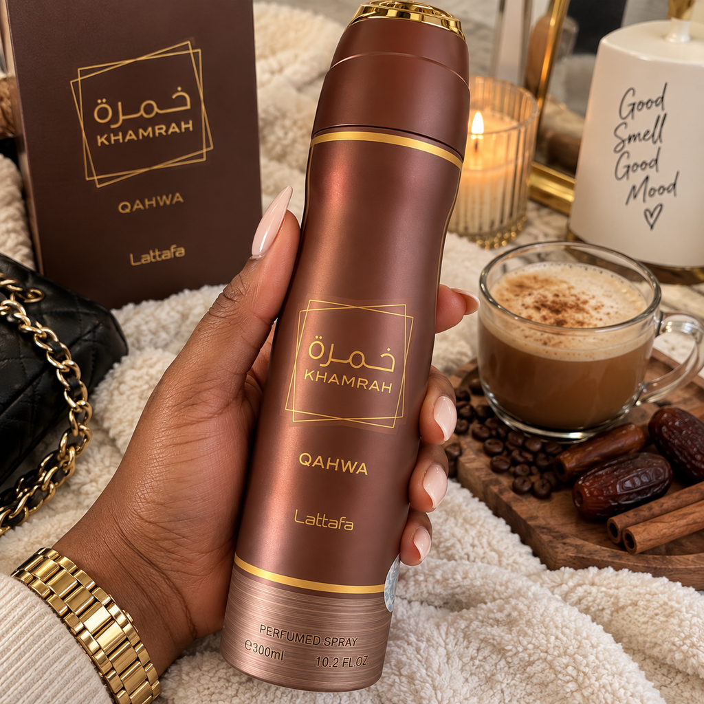 Lattafa Khamrah Qahwa Perfumed Spray – 300 mL / 10.2 fl oz