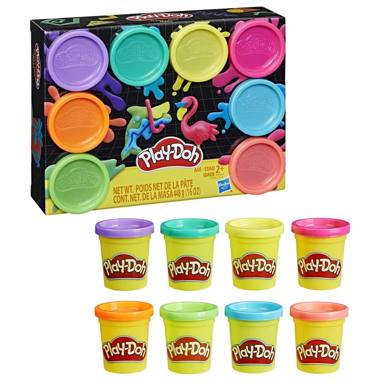 Play-Doh 8-Pack Color Collection – Assorted Colors, 2 oz Cans