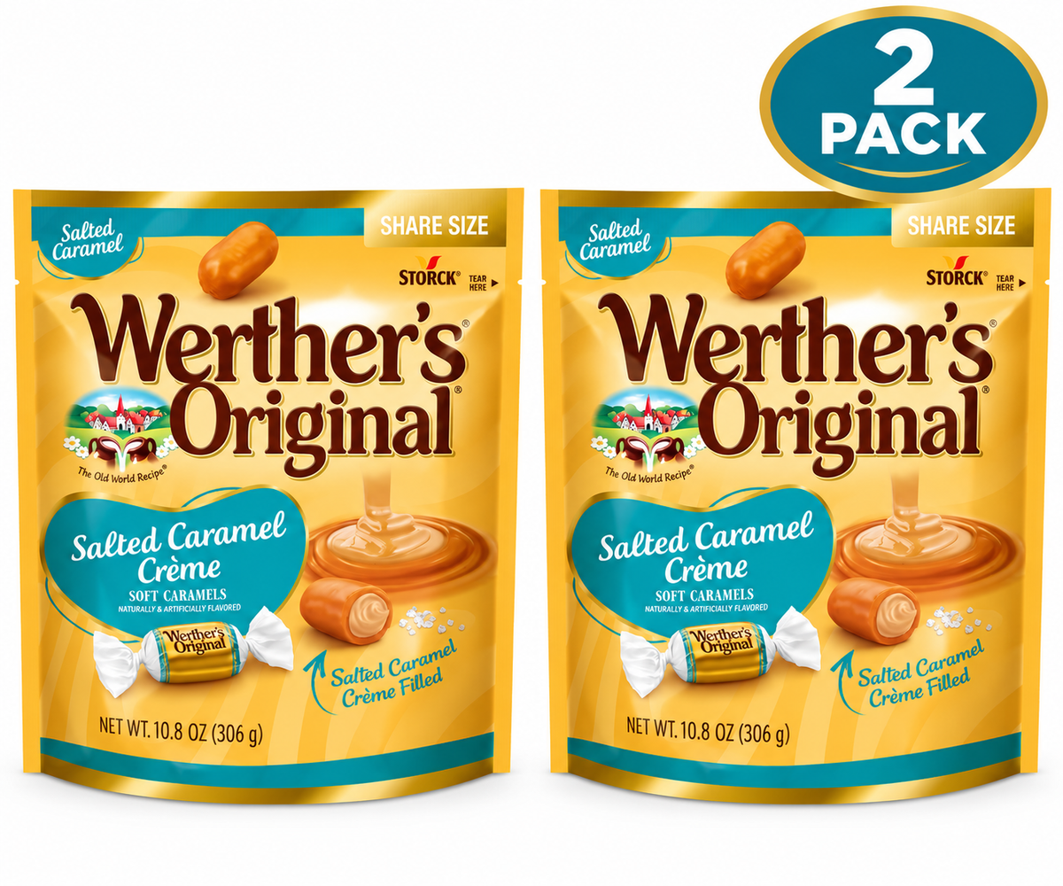 Werther’s Original Salted Caramel Crème Soft Caramels – Share Size, 10.8 oz