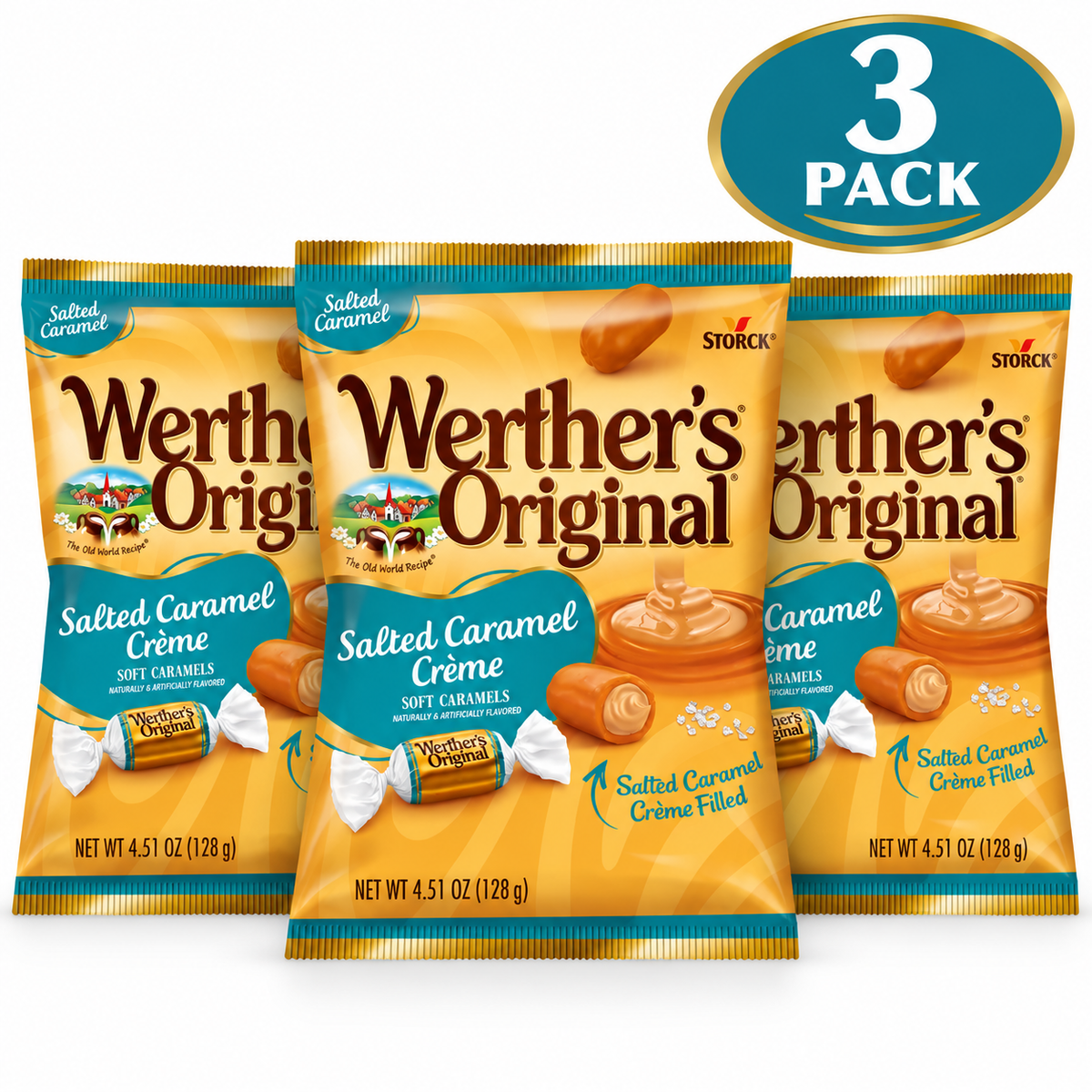 Werther’s Original Salted Caramel Crème Soft Caramels – 4.51 oz Bag
