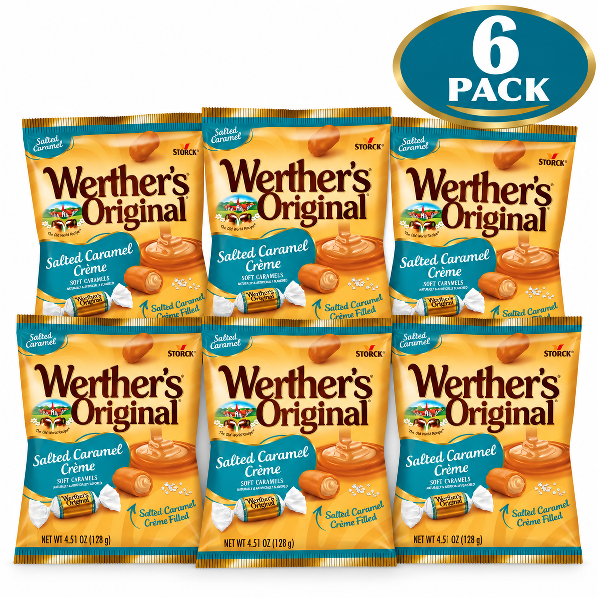 Werther’s Original Salted Caramel Crème Soft Caramels – 4.51 oz Bag